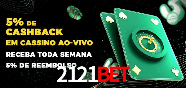 Promoções do cassino ao Vivo 2121bet